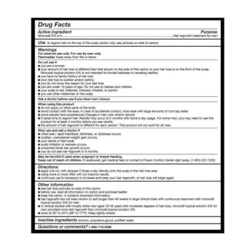 Kirkland Minoxidil 5% Topical Solution Extra Strength Hair Regrowth Treatment for Men Dropper Applicator Included (1 month to 24 month supplies available) (1 month supply)