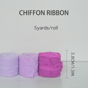 Handmade Fringe Chiffon Ribbon Set for Gifts and Crafts