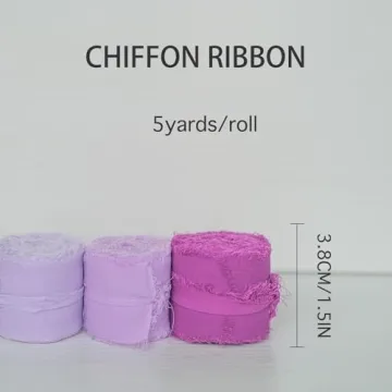 Handmade Fringe Chiffon Ribbon Set for Gifts and Crafts