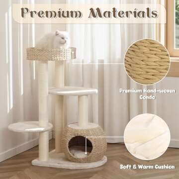 Stylish KAMABOKO Cat Tree for Modern Indoor Cats