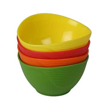 Trudeau Silicone, Set of 4 Pinch Bowls, 3-1/2 by 3-1/2, Multicolor (0990059)