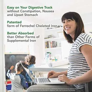 PlantFusion 25mg Vegan Iron Capsules - Natural Support