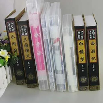 Portable A4 Transparent File Box for Document Storage