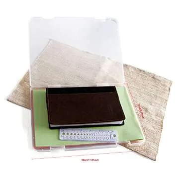 Portable A4 Transparent File Box for Document Storage