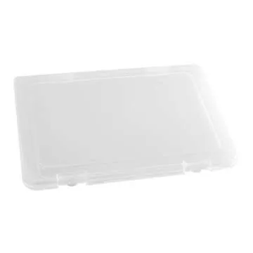 Portable A4 Transparent File Box for Document Storage