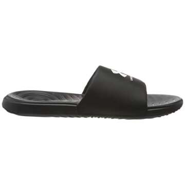Under Armour mens Ansa Fix Slide Sandal, Black (004 Black, 11 US
