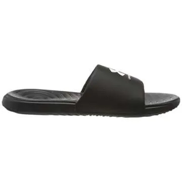 Under Armour mens Ansa Fix Slide Sandal, Black (004 Black, 11 US