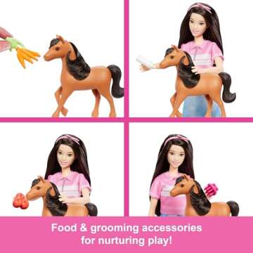 Barbie Toy Stable Playset with Fashion Doll, Small Pony & 10+ Accessories, Inspired Mysteries: The G...