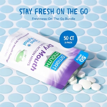 SmartMouth Dry Mouth Mints - Sugar-Free Hydration in 3 Packs