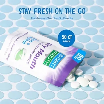 SmartMouth Dry Mouth Mints - Sugar-Free Hydration in 3 Packs