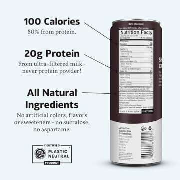 Slate Dark Chocolate High Protein Milk Shake 11 fl oz
