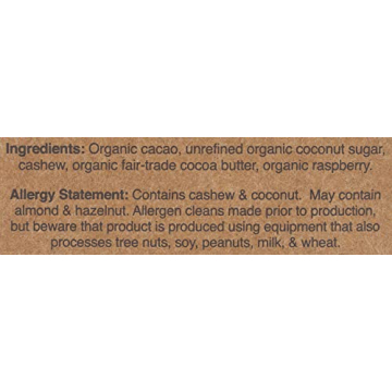 HU KITCHEN Raspberry Cashew Butter Chocolate Bar Healthy Treat