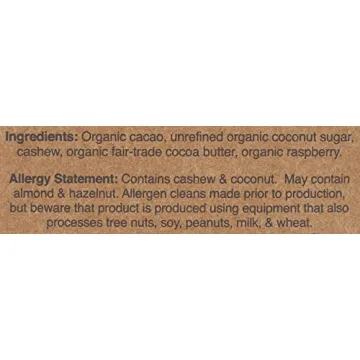 HU KITCHEN Raspberry Cashew Butter Chocolate Bar Healthy Treat