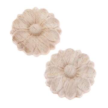 MUXSAM Wood Rosettes Appliques for Stylish Furniture Decor