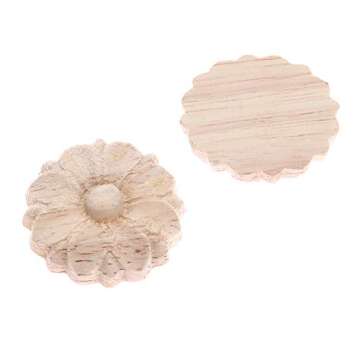 MUXSAM Wood Rosettes Appliques for Stylish Furniture Decor