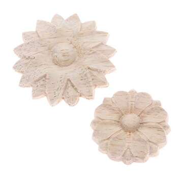 MUXSAM Wood Rosettes Appliques for Stylish Furniture Decor