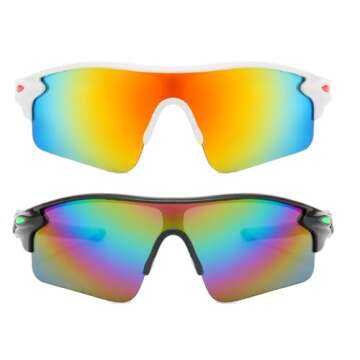 Swanoble UV400 2 Sports Sunglasses for Kids Baseball,Lightweight Sunglasses for Boys Girls,Youth Softball Cycling Golf