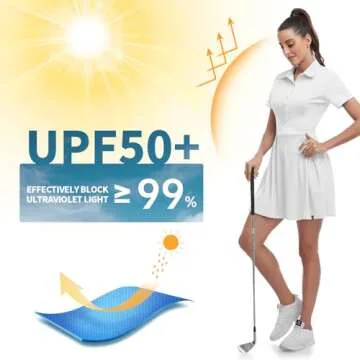 Soneven Women Polo Golf Tennis Dress with Shorts and Pockets