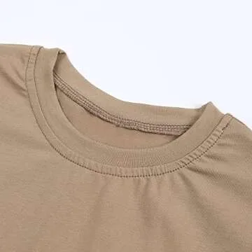 ZFTTZYMX Baby Boys Girls Solid T-Shirts Crew Neck Short Sleeve Casual Tops Toddler Kids Summer Cotton Tees