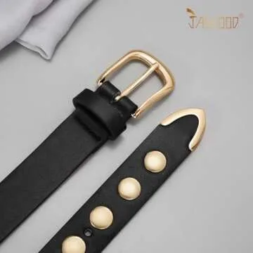 Stylish JASGOOD Women Fashion Leather Belt for Any Outfit