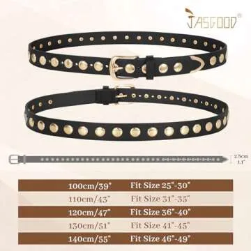 Stylish JASGOOD Women Fashion Leather Belt for Any Outfit