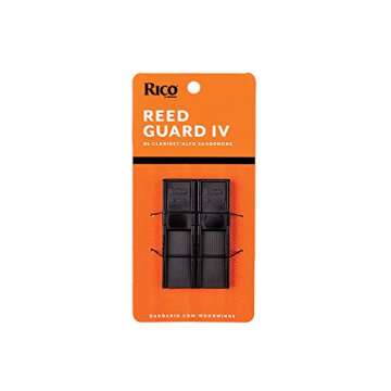 D'Addario Reed Guard IV - Sax & Clarinet Reed Case - Fits Reeds for Bb Clarinet, Soprano Sax, & Alto...