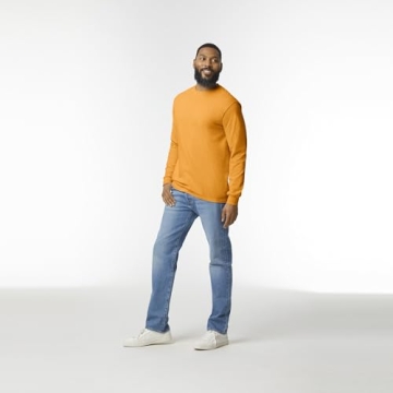 Gildan Gold Long Sleeve T-Shirt 2-Pack, Large