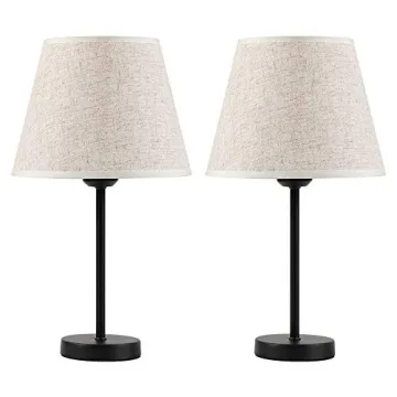 HAITRAL Small Bedside Lamps Set for Bedroom and Office