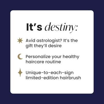 Tangle Teezer Zodiac Ultimate Detangler Hairbrush for Wet & Dry Hair, Eliminates Knots & Reduces Breakage for All Hair Types, Aquarius