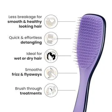 Tangle Teezer Zodiac Ultimate Detangler Hairbrush for Wet & Dry Hair, Eliminates Knots & Reduces Breakage for All Hair Types, Aquarius