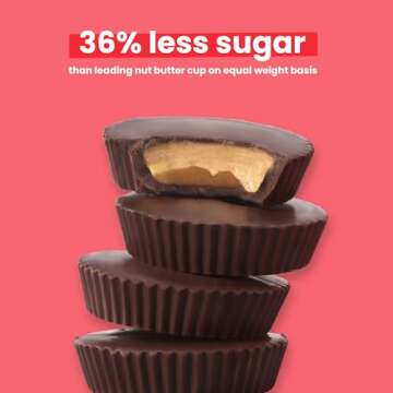 UNREAL Dark Chocolate Peanut Butter Cups | Vegan & Low Sugar | 3 Bags