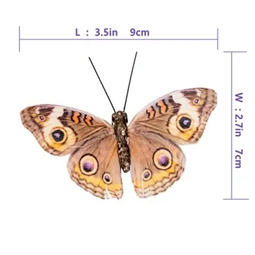 Handmade Feather Butterflies Set for Craft & Home Decor