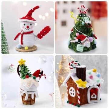 200 White Pipe Cleaners for Creative DIY Craft Projects