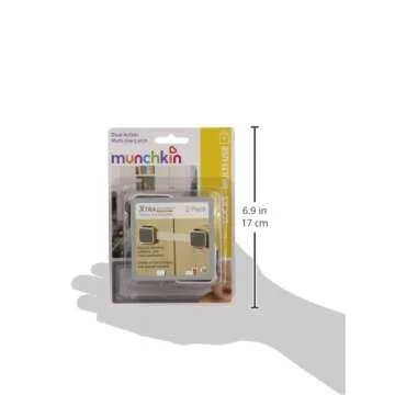Munchkin® Xtraguard™ Child Safety Cabinet Locks, Double Locking Latches for Babyproofing Appliances, Toilets and More, 2 Count
