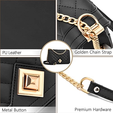 Trendy Quilted Crossbody Bag for Women Stylish Handbag