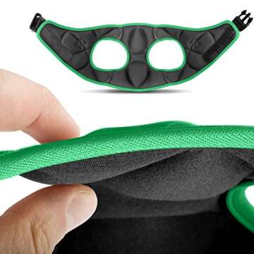 Cold Weather Dog Harness - Comfortable & Adjustable Harnesss for Dogs - Easy Walk Dog Harness (Green, Chest Size 13" - 17”)