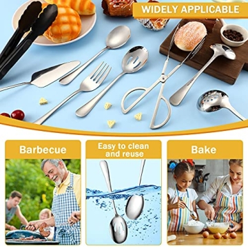 Tanlade 19 Pcs Stainless Steel Serving Set for Any Occasion
