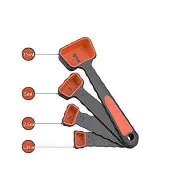 Collapsible Measuring Cups & Spoons Set - 8pcs Silicone