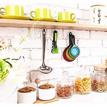 Collapsible Measuring Cups & Spoons Set - 8pcs Silicone