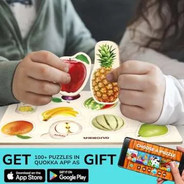 QUOKKA Montessori Puzzles for Kids 1-4 - Engaging Learning Toy