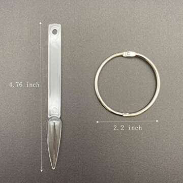 150Pcs Nail Swatch Sticks Stiletto, Nail Color Swatches for Display, Clear Nail Swatches with Ring, Nail Sample Sticks for Showing Nail Art