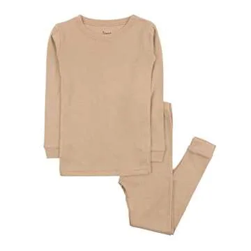 Cozy Leveret Kids Beige Pajama Set - Family Matching Fun
