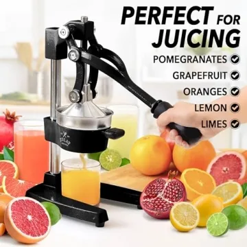 Zulay Kitchen Cast-Iron Citrus Juicer for Easy Juicing