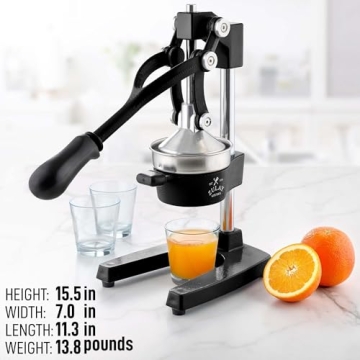 Zulay Kitchen Cast-Iron Citrus Juicer for Easy Juicing