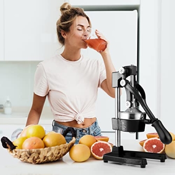 Zulay Kitchen Cast-Iron Citrus Juicer for Easy Juicing