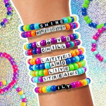 Fashion Angels Tell Your Story DIY Bead Set: Over 800 Charms & Alphabet Beads for Bracelet Making. Perfect Kids Bracelet Kit for Girls & Boys Aged 8-12. Craft Unique Personalized Jewelry - Ages 8+
