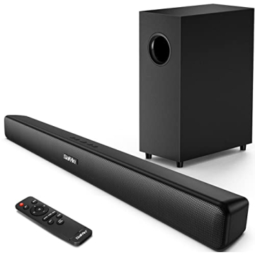 RIOWOIS Sound Bar, Sound Bars for TV, Soundbar, Surround Sound System Home Theater Audio with Wirele...