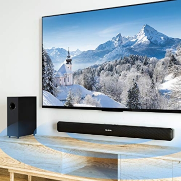 RIOWOIS Sound Bar for TV with Bluetooth Connectivity