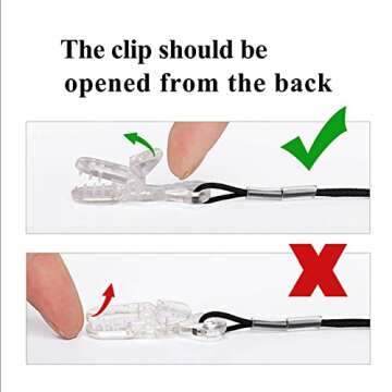 Hearing Aid Clip for Seniors - Anti-Lost Lanyard Protector BTE Holder