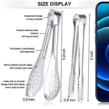 12 Pack Premium Mini Appetizer Serving Tongs